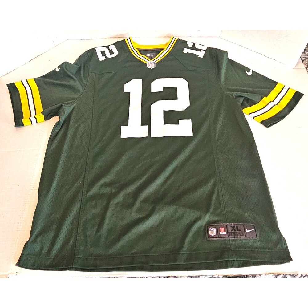 Nike On Field Aaron Rodgers #12 Green Bay Packers Men's Jersey Size: XL